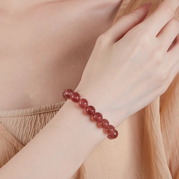 OZ DIY RD6002 Strawberry Quartz Loose Bead