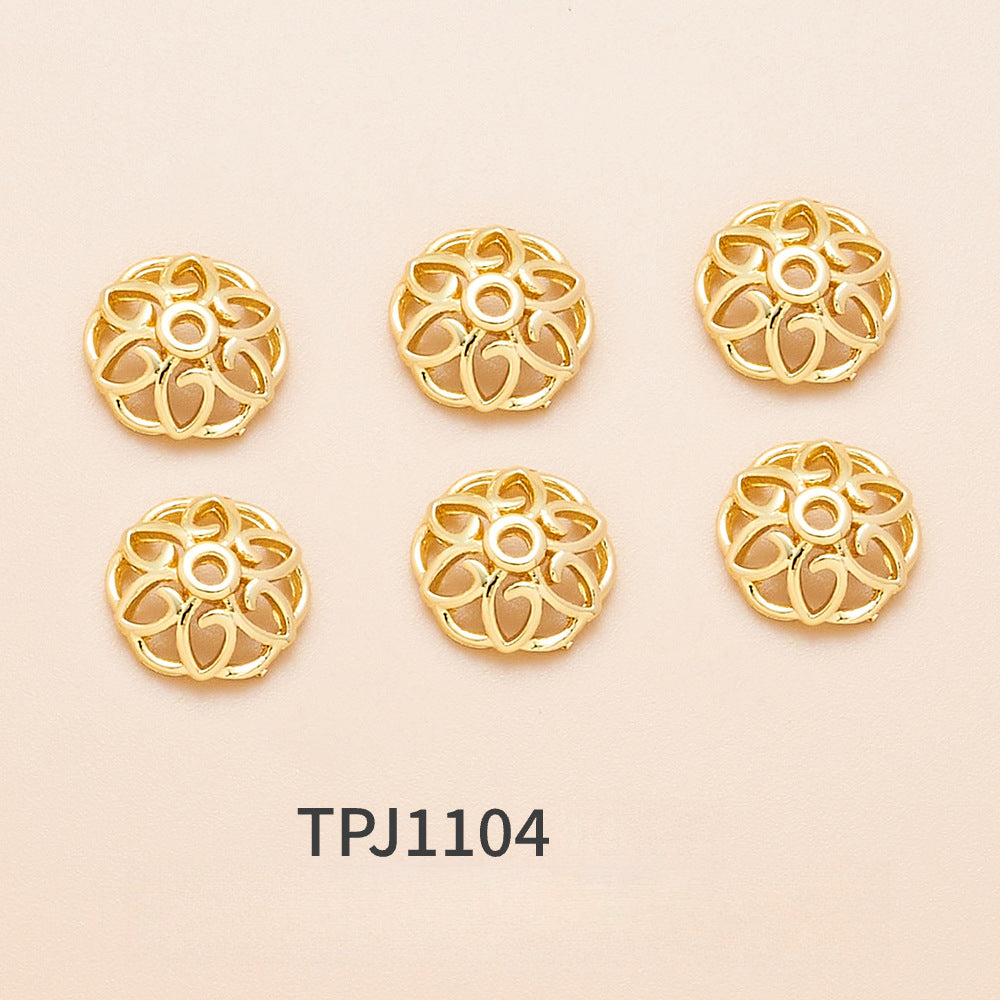 OZ DIY AC10000 Golden Bead Cap (10 Pcs)