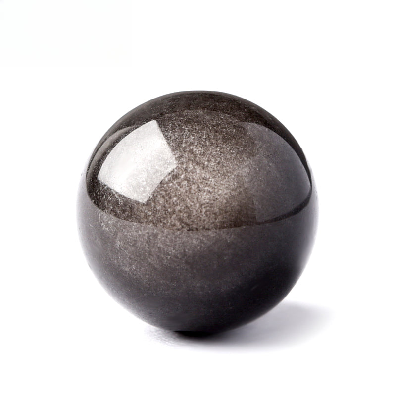 OZ DIY BK6004 Silver Sheen Obsidian Loose Bead