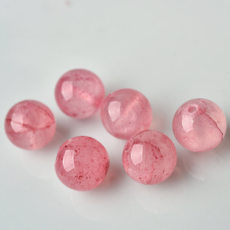 OZ DIY PK6001 Strawberry Quartz Loose Bead